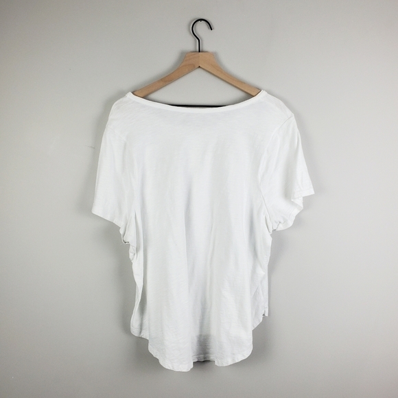 Lane Bryant White Floral Tee 22/24 - Picture 6 of 6